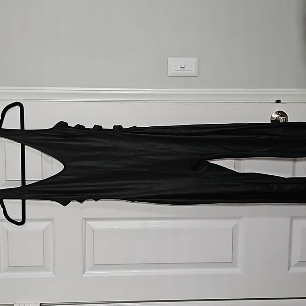 Small Faux Leather Body con Jumpsuit